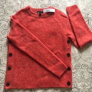 J Crew Brushed Lambswool Cropped Crewneck Sweater